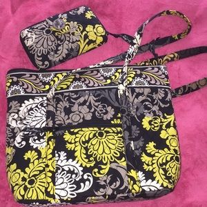 Vera Bradley tote and matching wallet